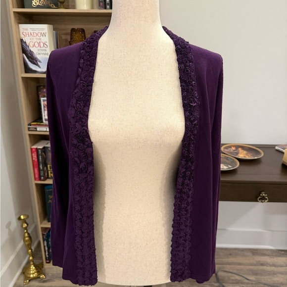 Cyrus Purple Women's Cardigan Sweater - Picture 1 of 5